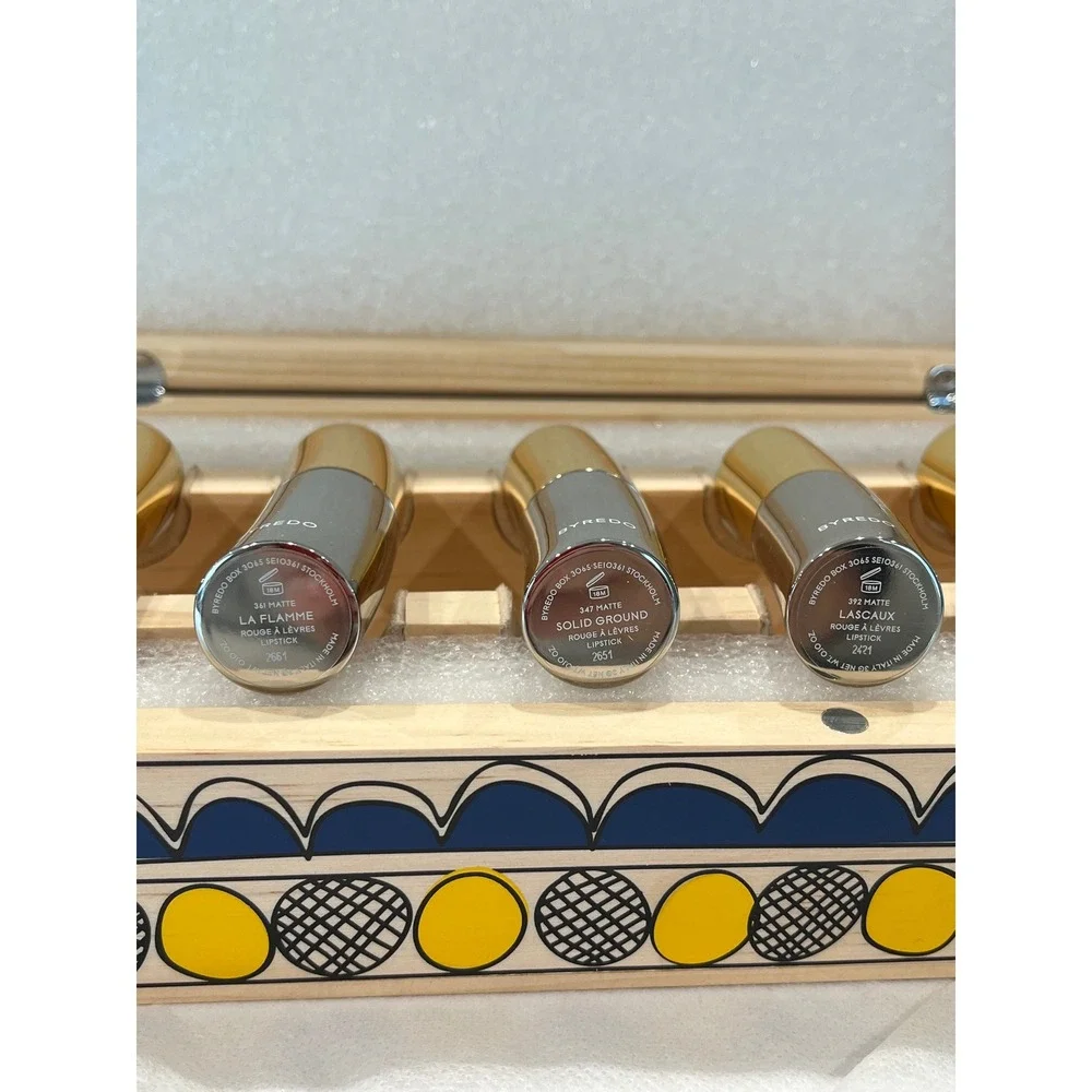 Byredo Les Levres 13-Piece Lipstick and Lip Balm Set in Wooden Collector Box